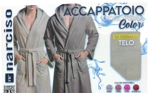 Accappatoio microfibra con - accappatoio,