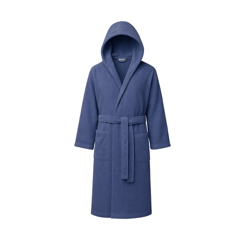 Accappatoio microfibra blu - accappatoio,