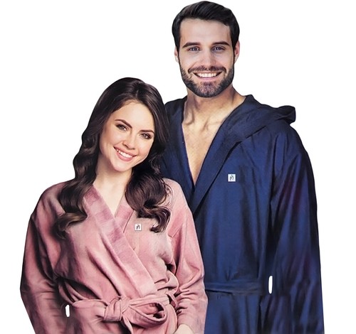 Accappatoio microfibra unisex