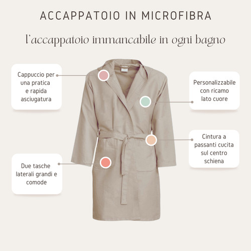 Accappatoio microfibra da - accappatoio,